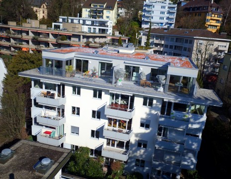 Attico Holzbau Aufstockung Rigistrassse Zürich