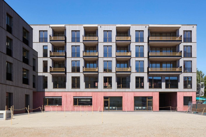 Elementbau Fassade Erlenmatt Ost Basel